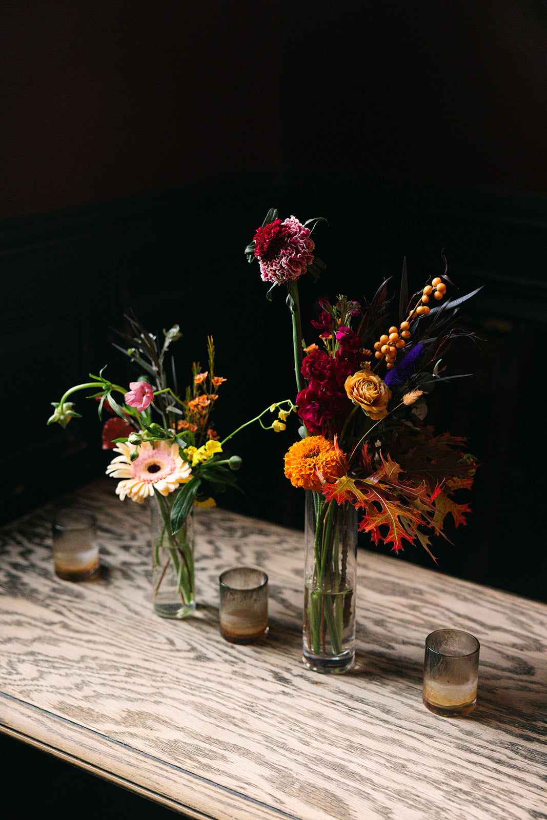 Thanksgiving bud vase duo