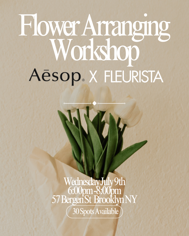 Fleurista X Aesop Flower Arranging Workshop!
